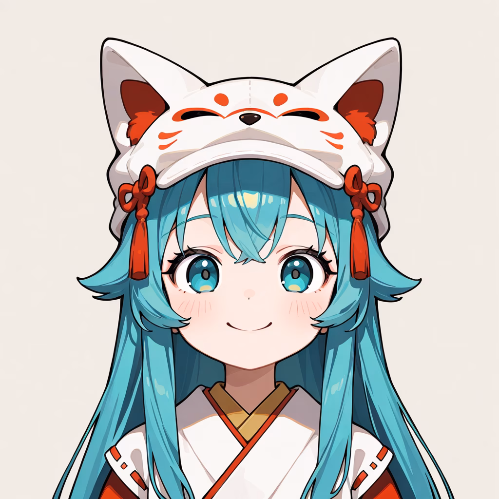 キツネ帽子の作例