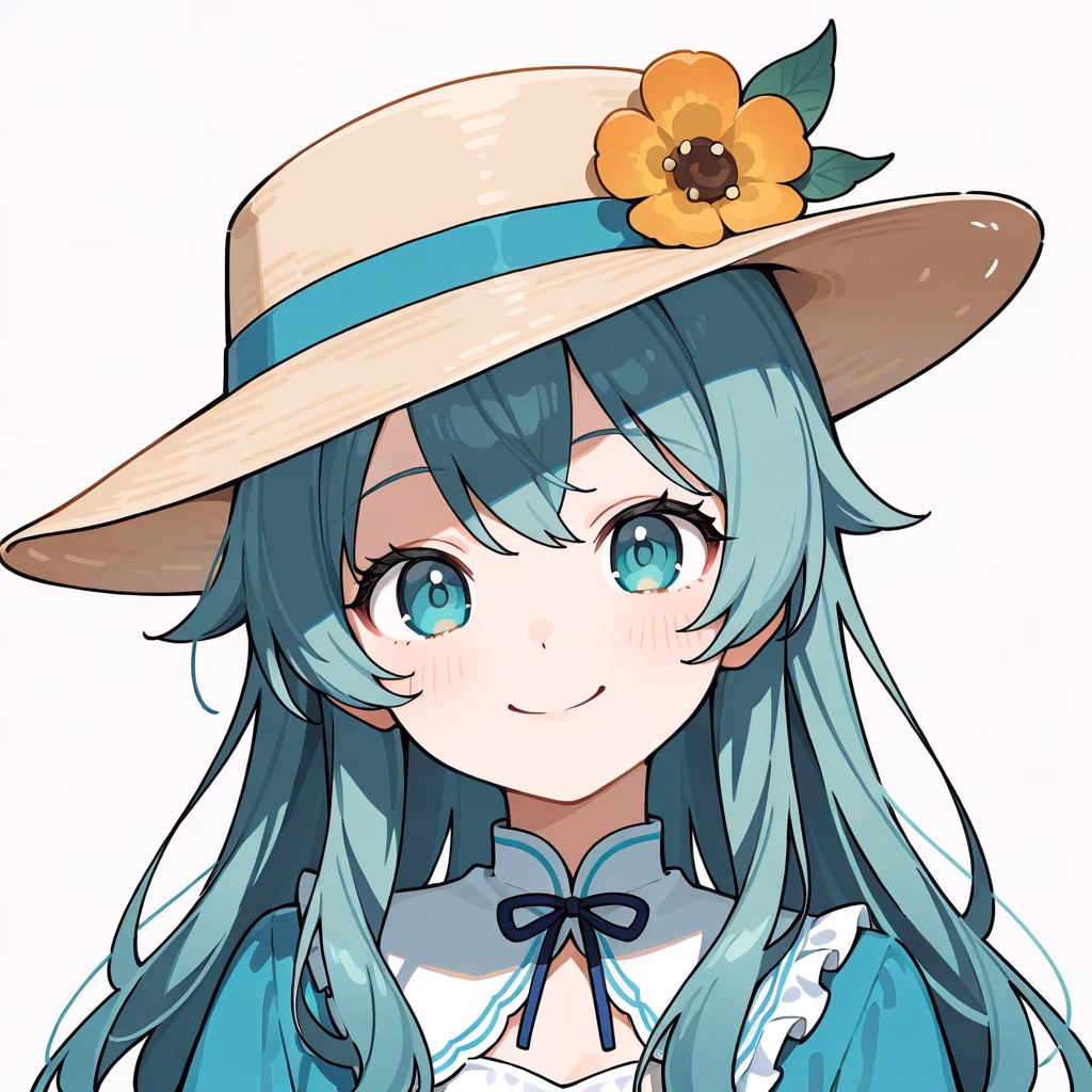 帽子の花の作例