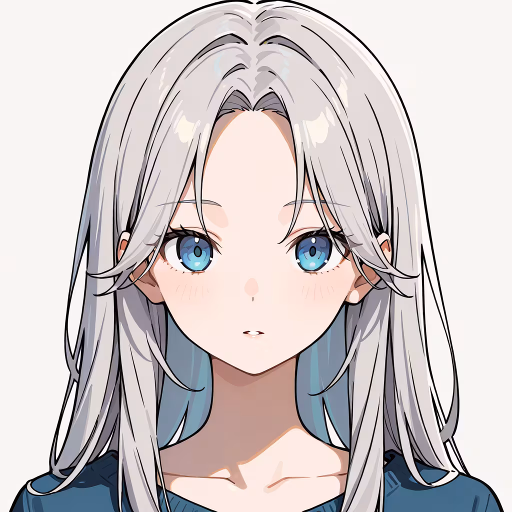 センター分けの作例