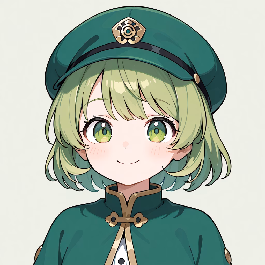 緑の帽子の作例