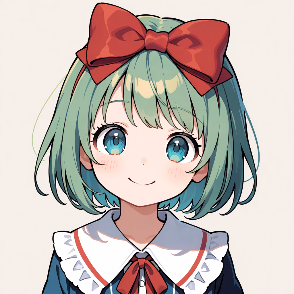 髪飾りボウの作例
