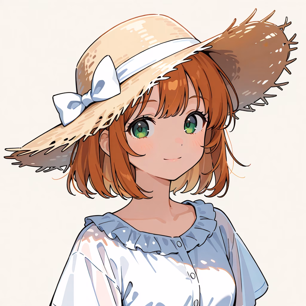帽子のリボンの作例