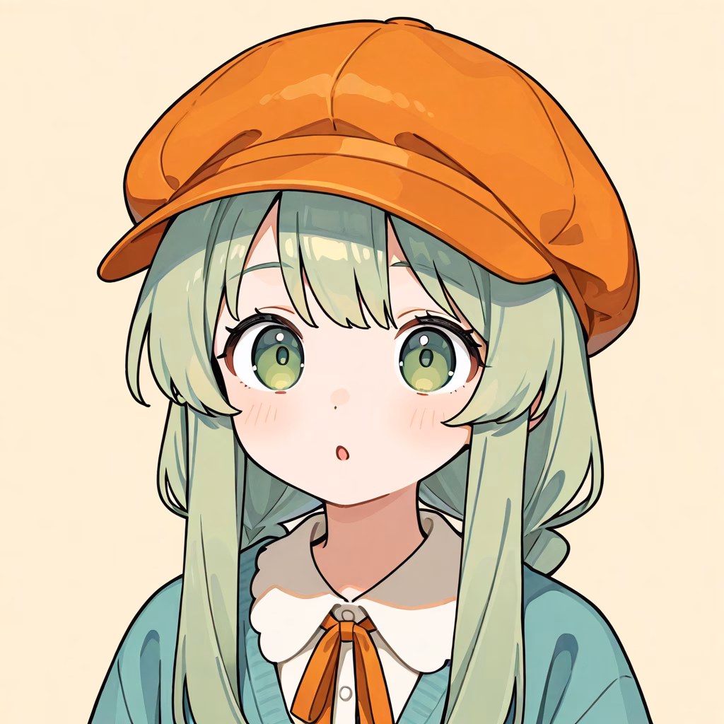 オレンジの帽子の作例