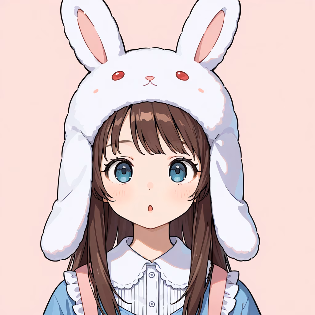 うさぎ帽子の作例