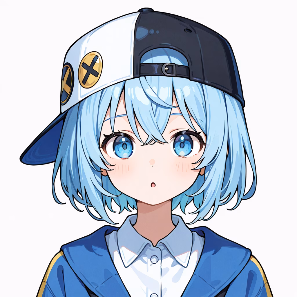横かぶり帽子の作例
