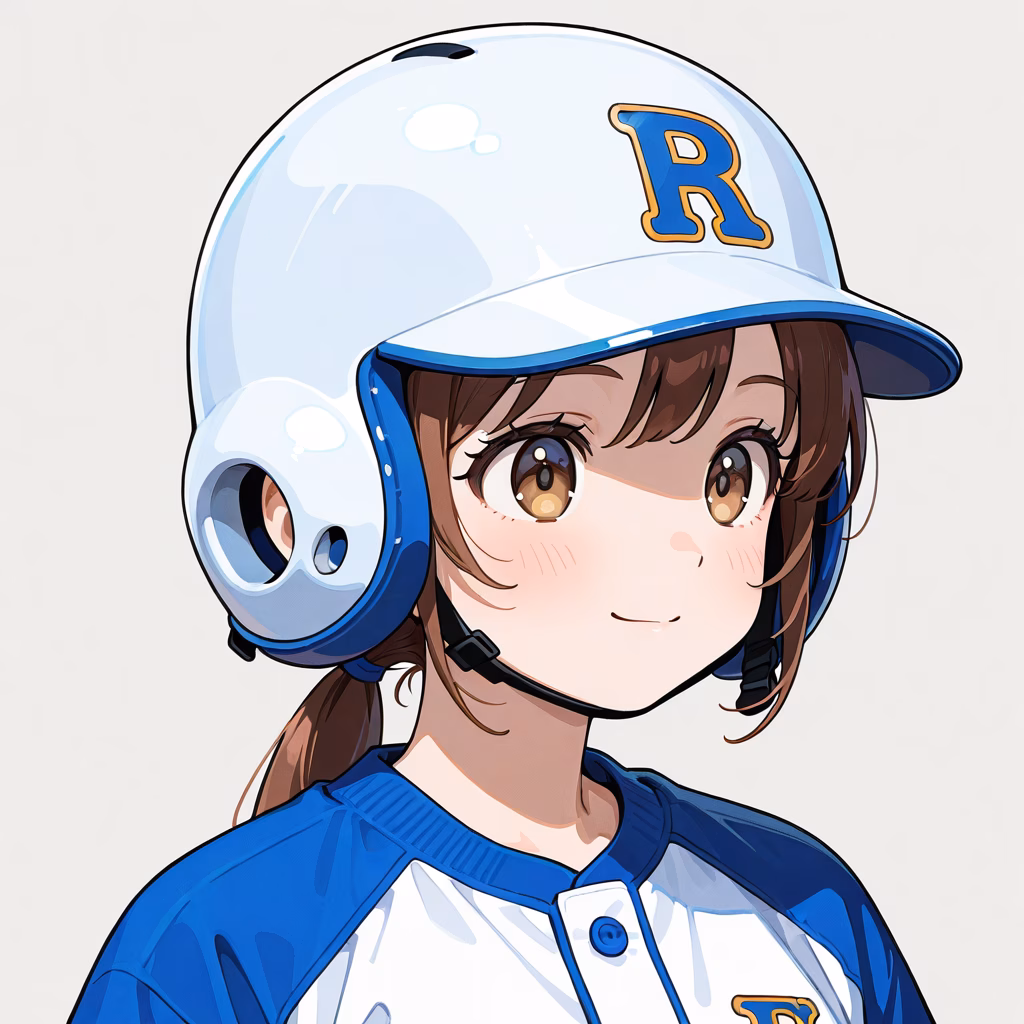 野球ヘルメットの作例
