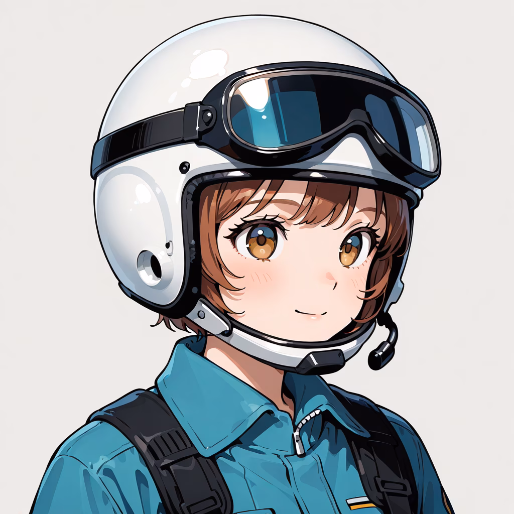 パイロットヘルメットの作例