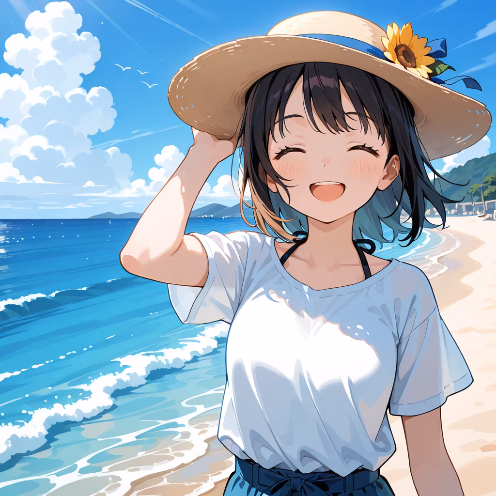 ビーチの作例