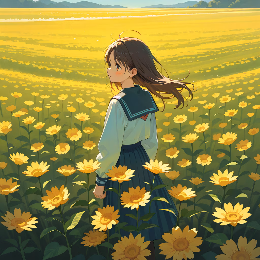 花畑の作例