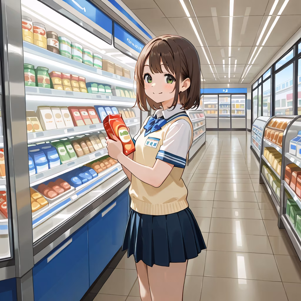 コンビニの作例