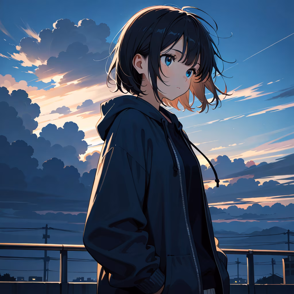 曇り空の作例