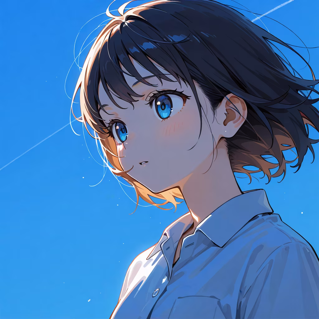 晴れた空の作例