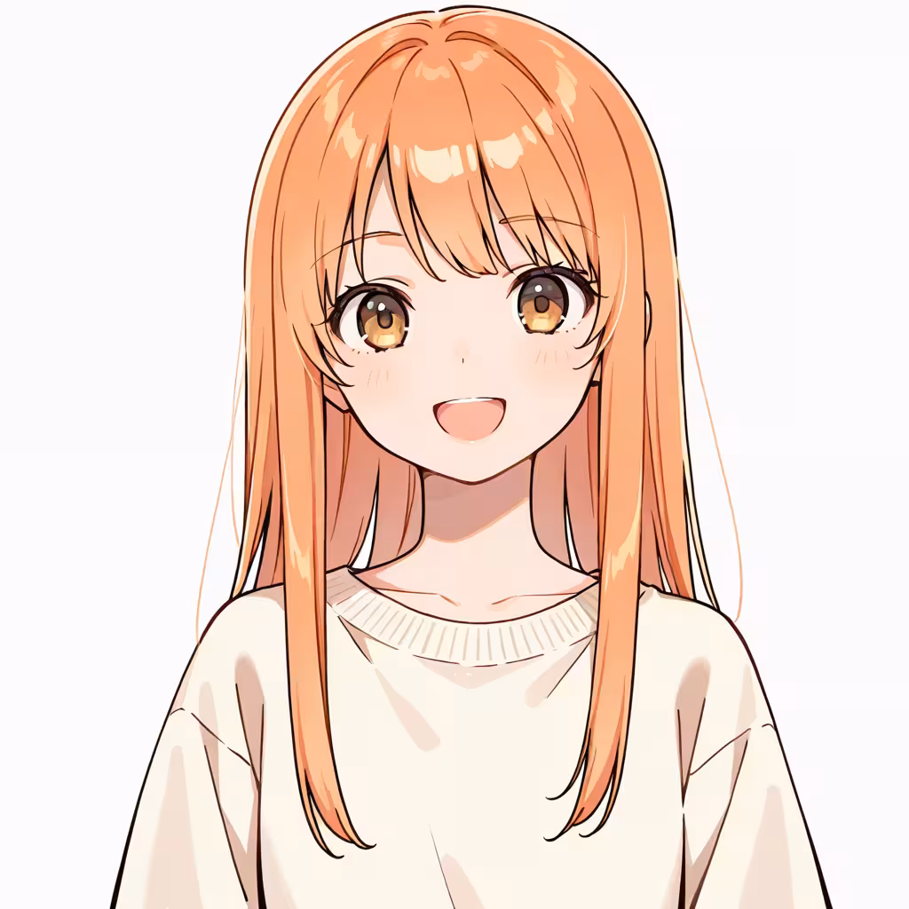 明るいオレンジの作例
