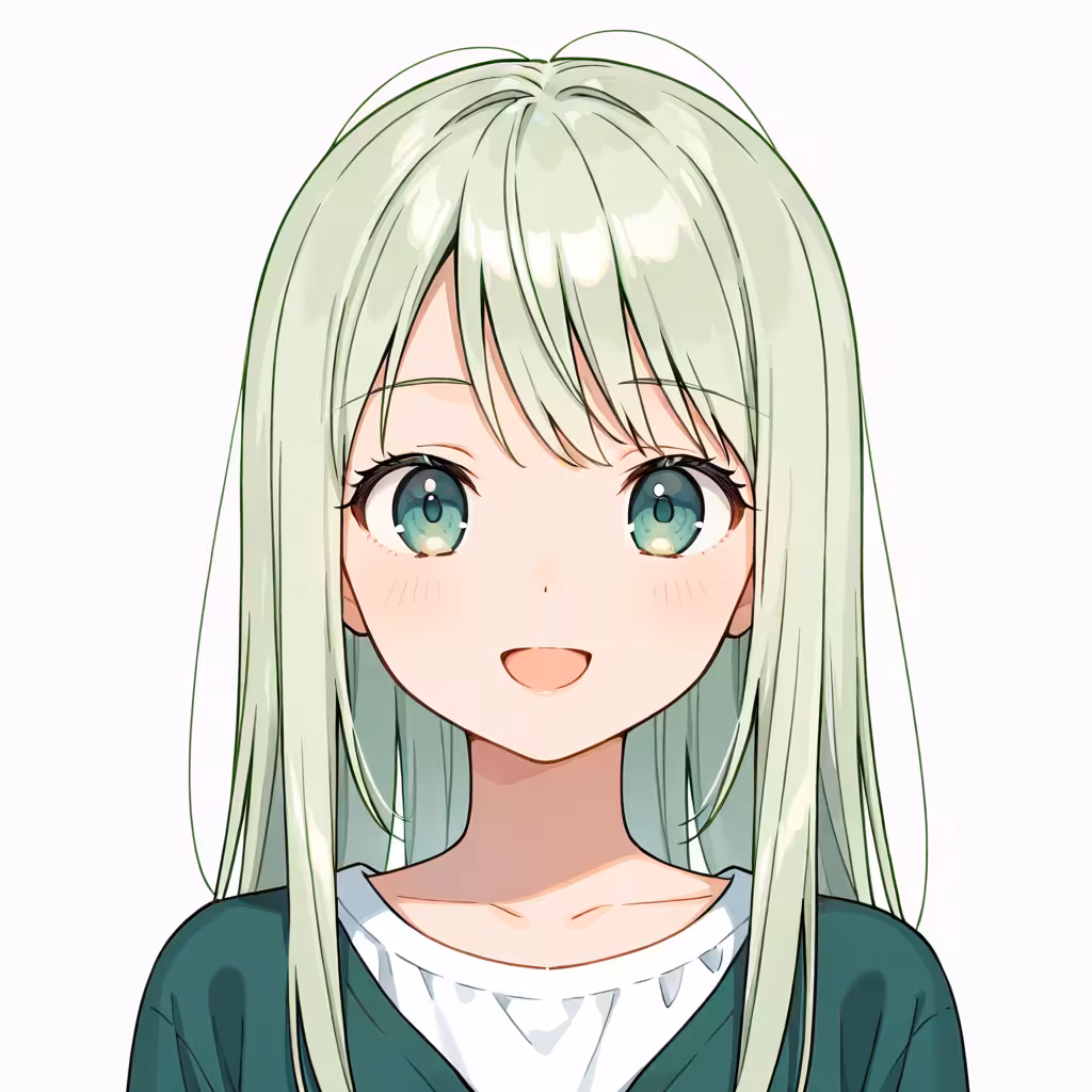 明るい緑の作例