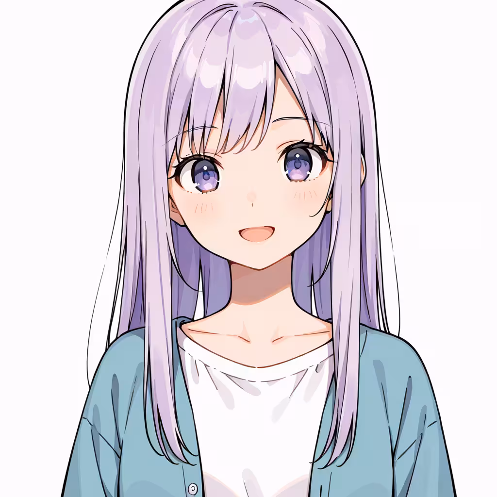 明るい紫の作例