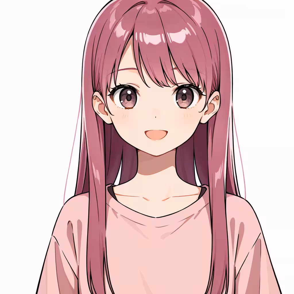 暗いピンクの作例