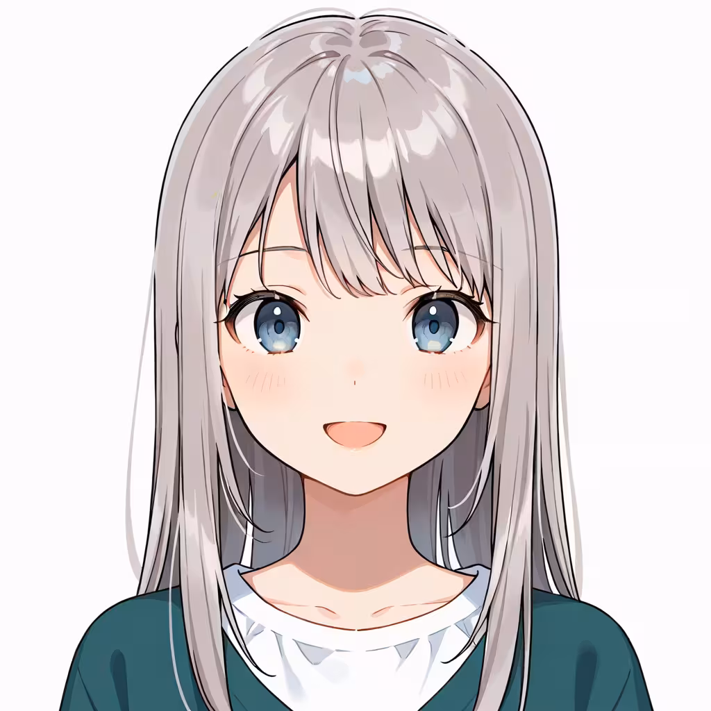 灰髪の作例