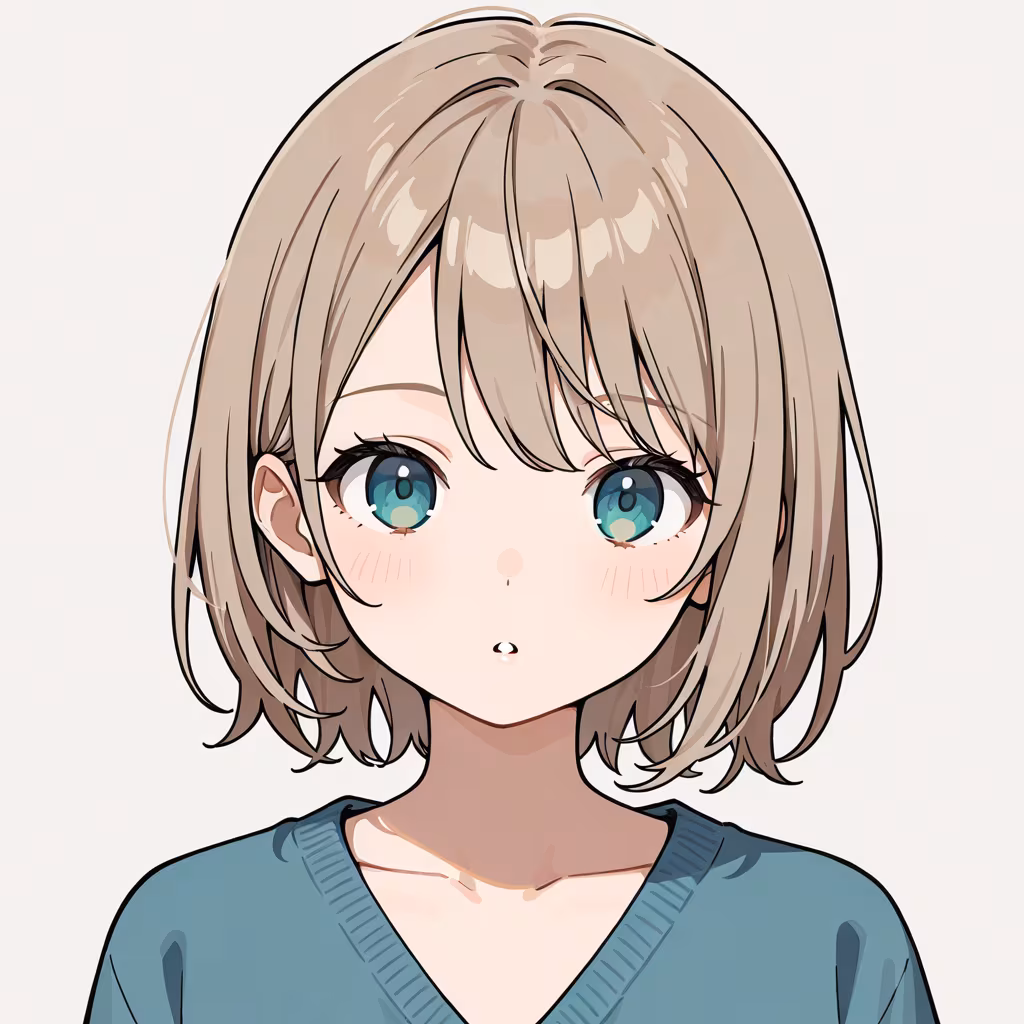 Vネックの作例