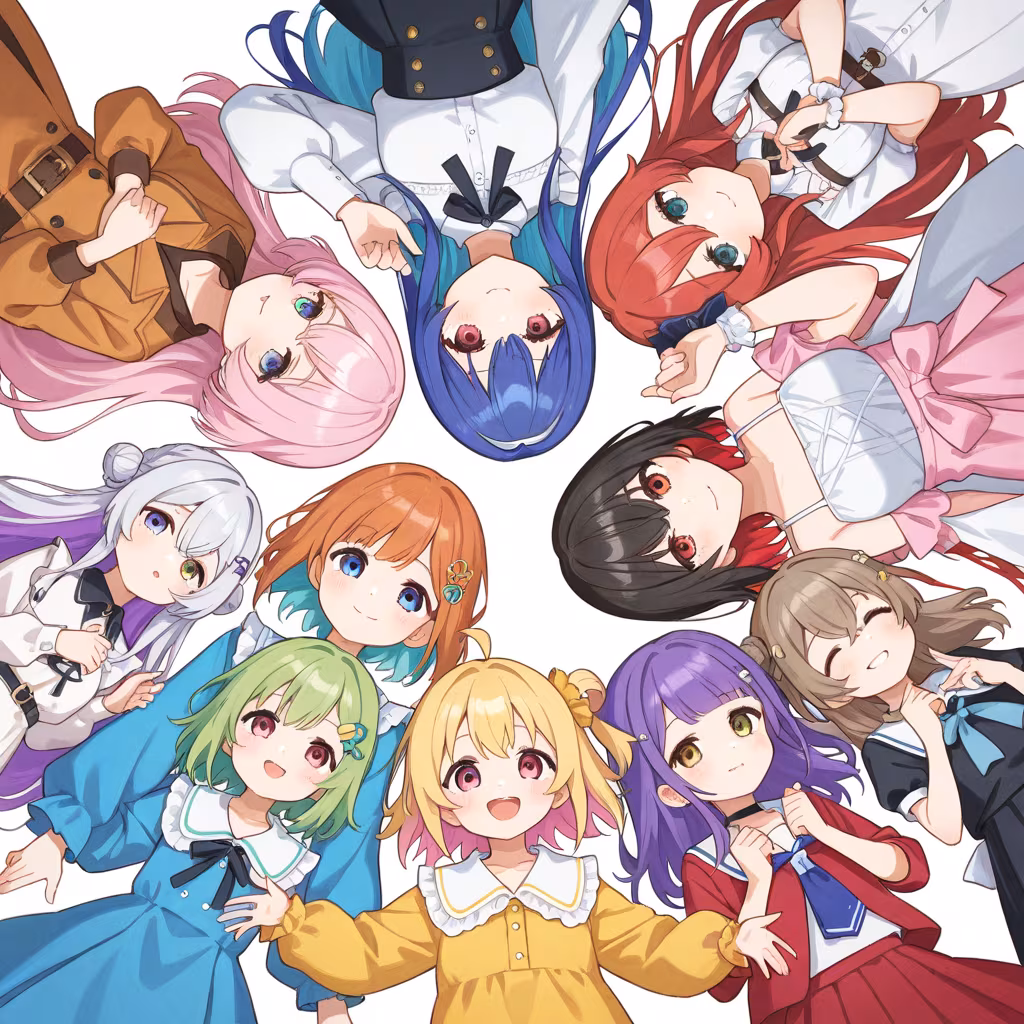 女性6人以上の作例