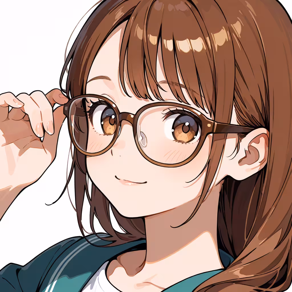 茶色フレームの作例