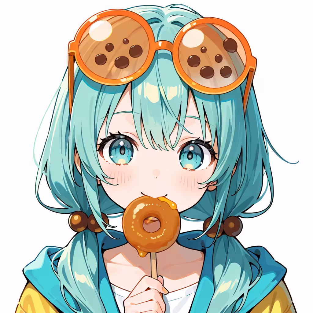 食べ物モチーフのメガネの作例