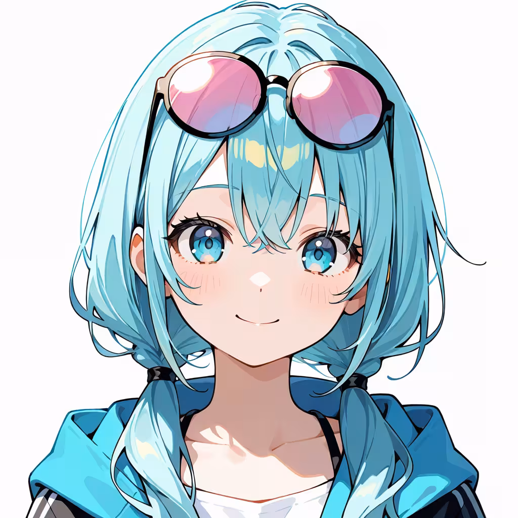 頭上の眼鏡の作例