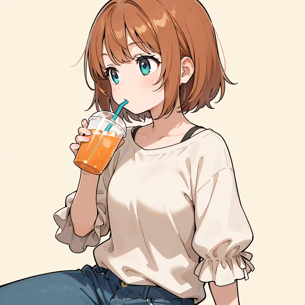 飲むの作例
