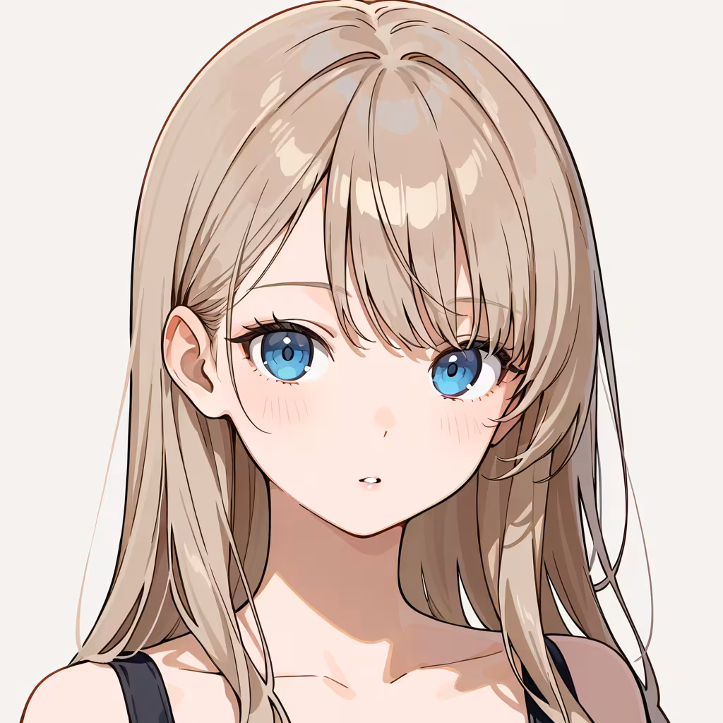 耳にかけた髪の作例