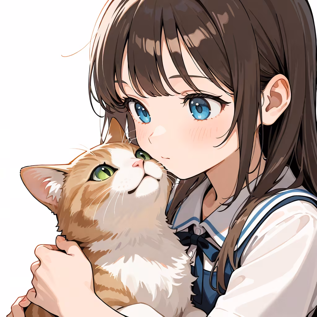 動物を抱くの作例