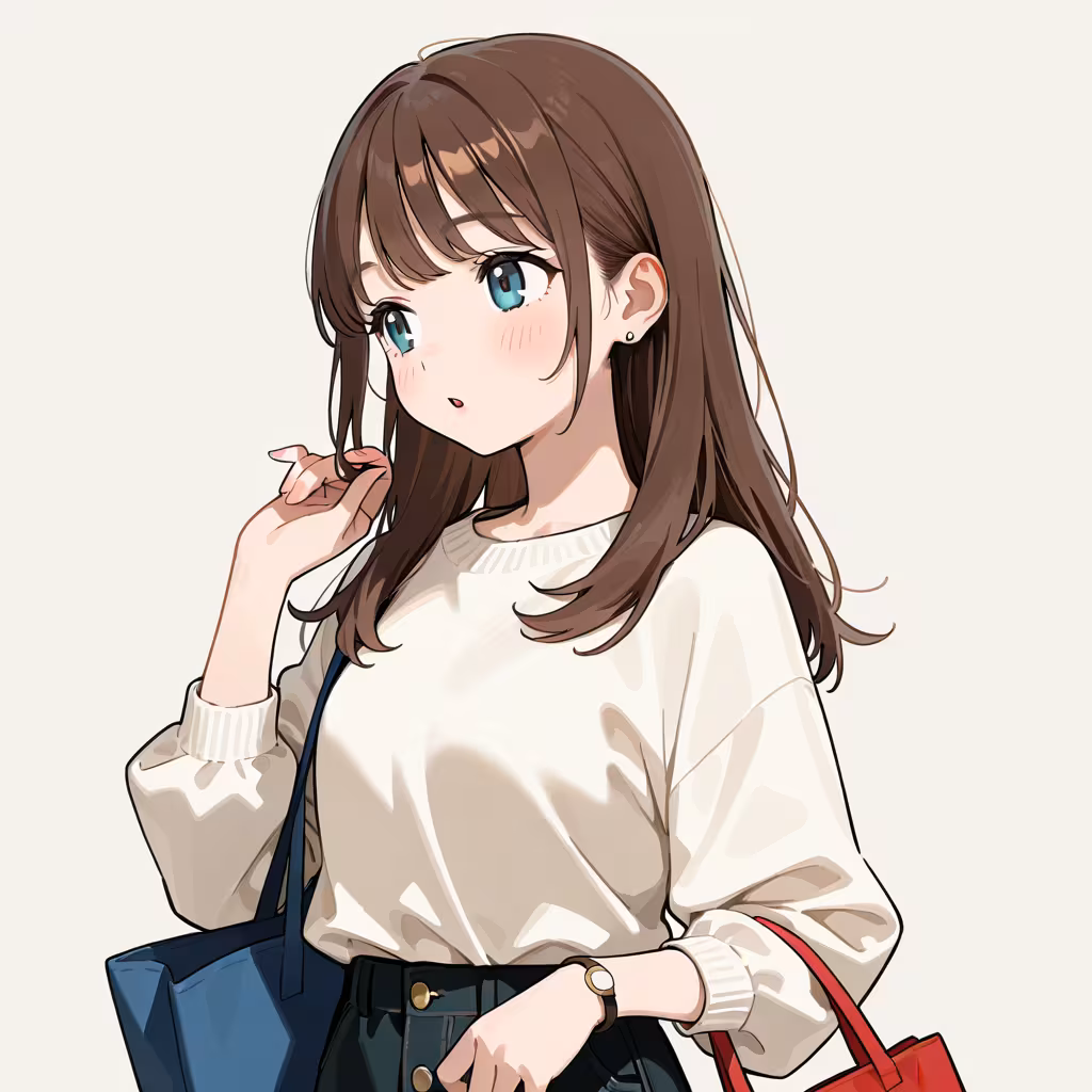 鞄を持つの作例