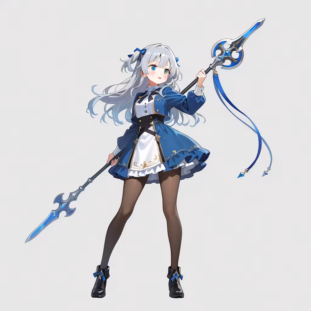 ポールアーム（長柄武器）を持つの作例
