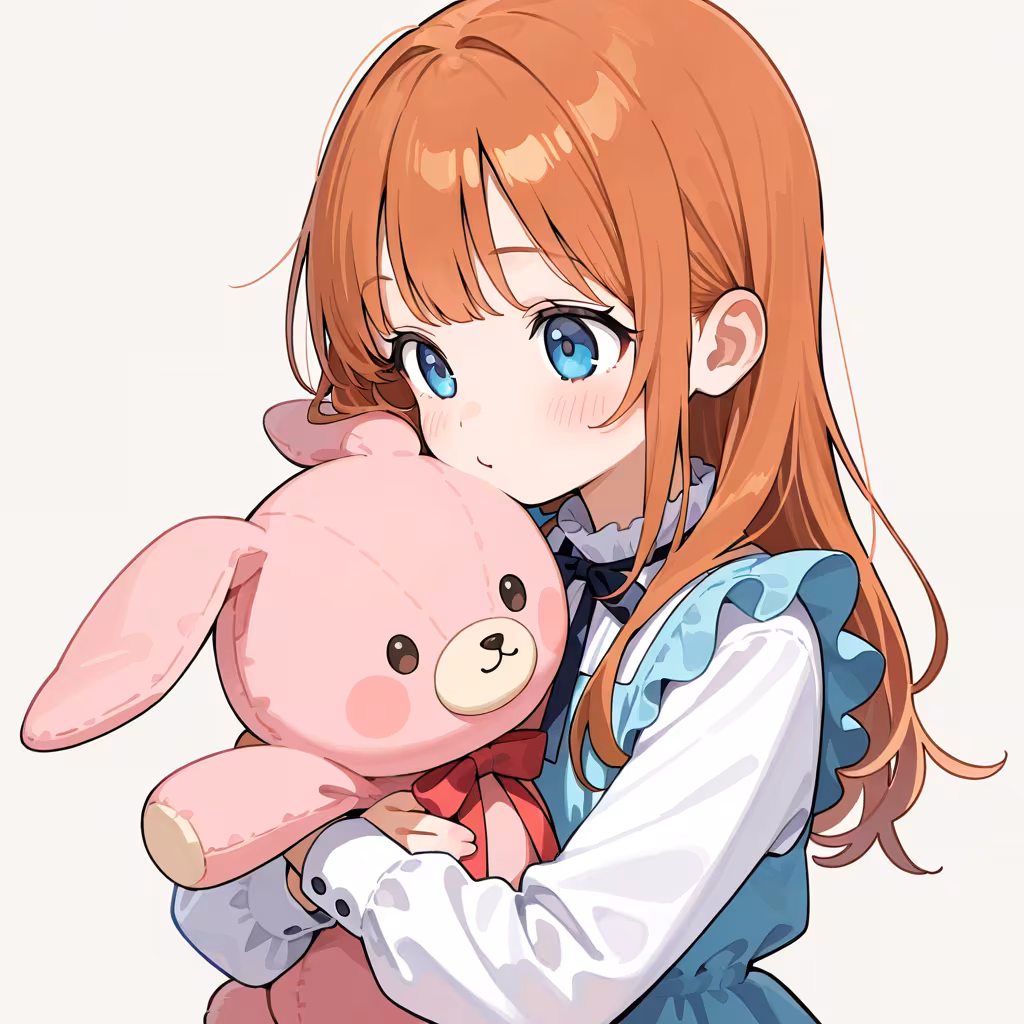 ぬいぐるみを持つの作例