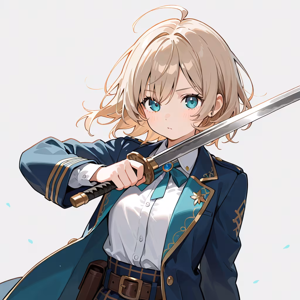 武器を持つの作例