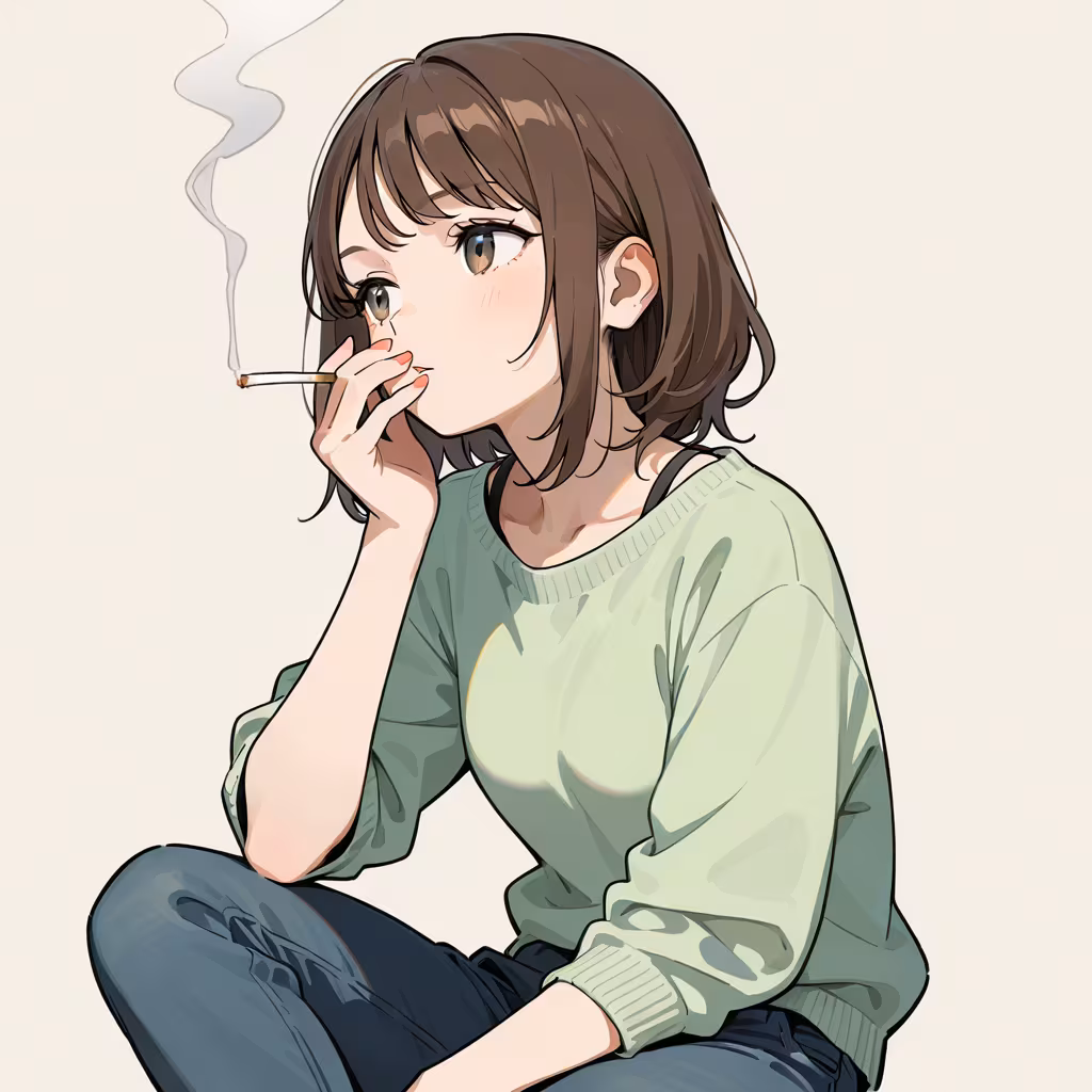 喫煙の作例