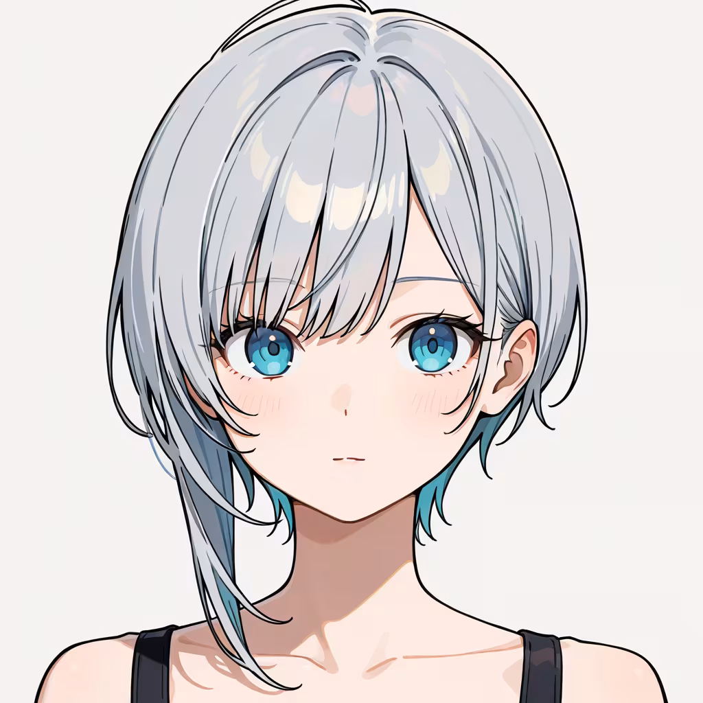 アシンメトリーヘアの作例