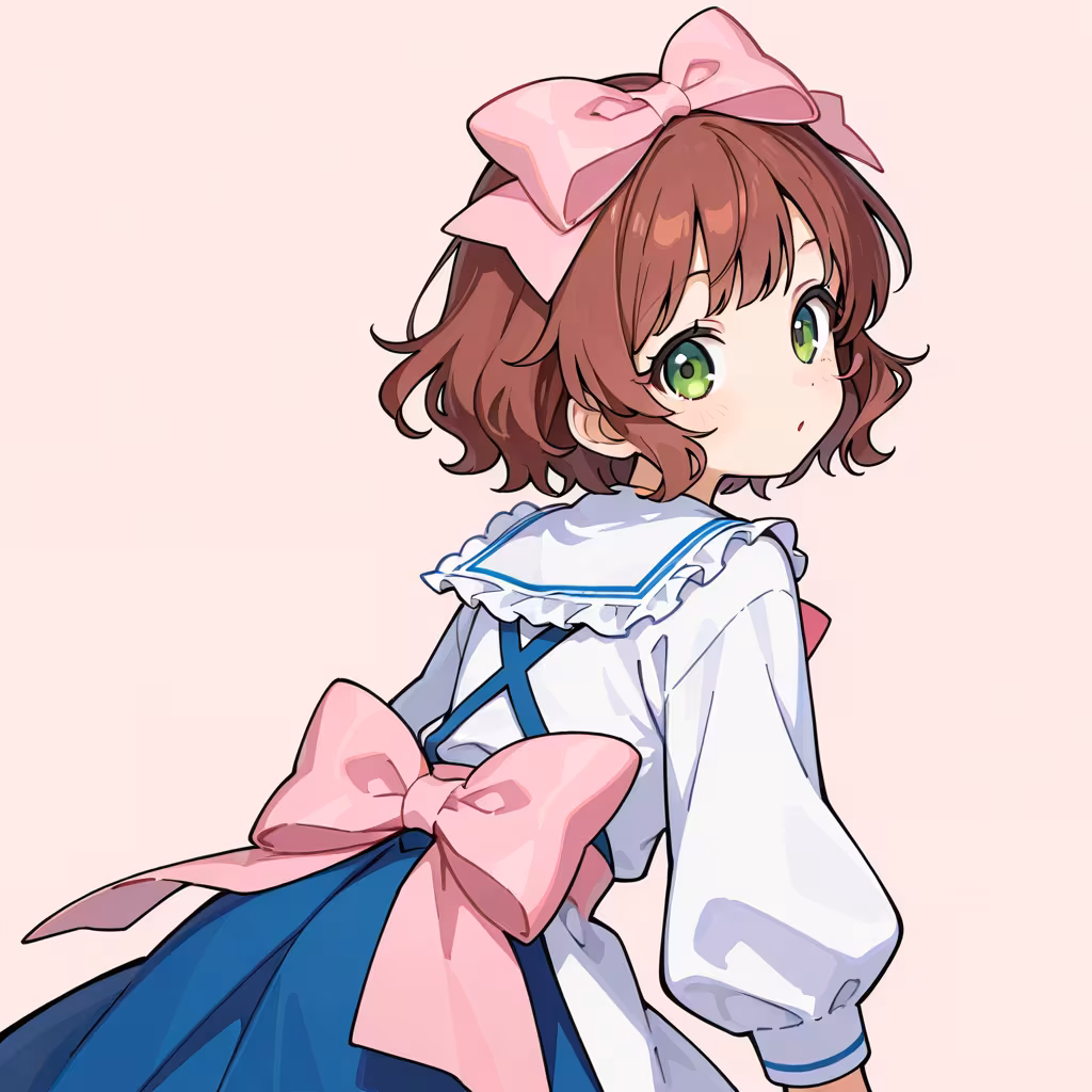 背中のリボンの作例