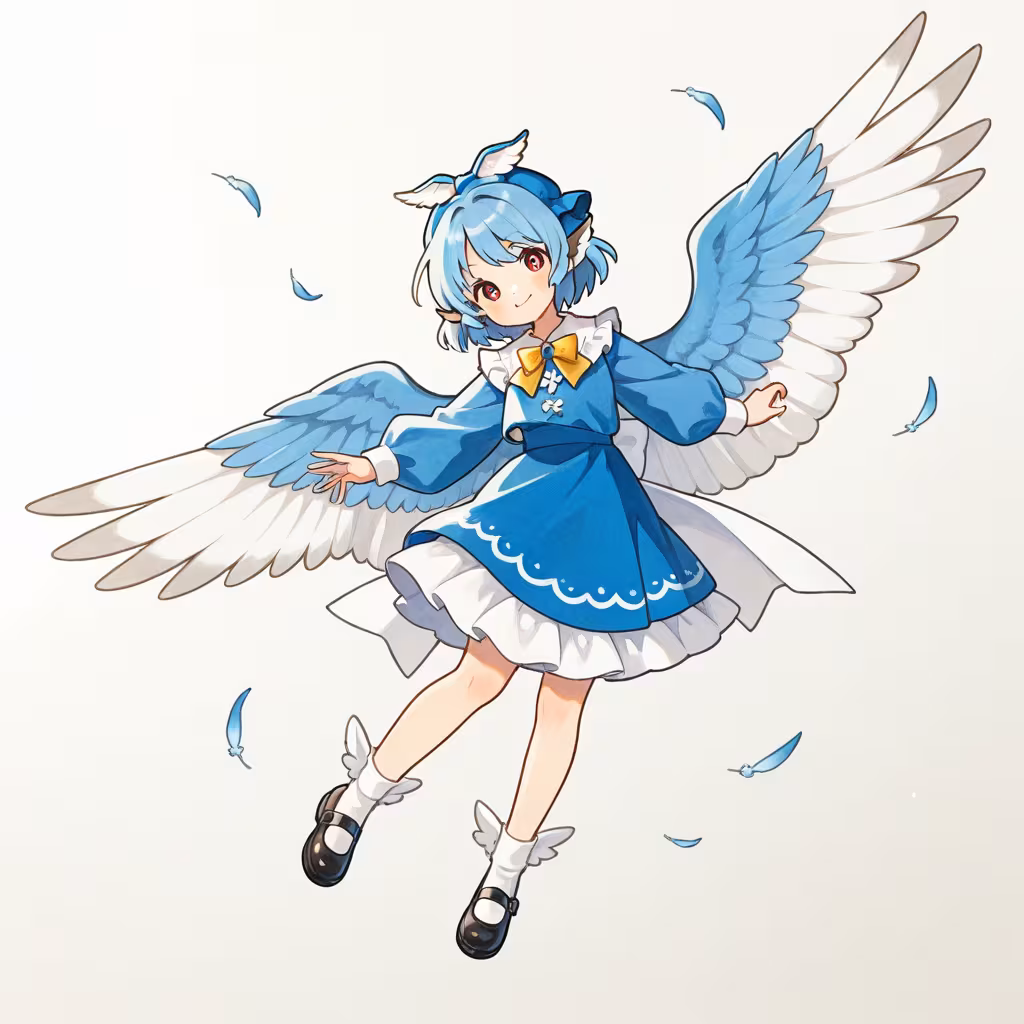 鳥の翼の作例