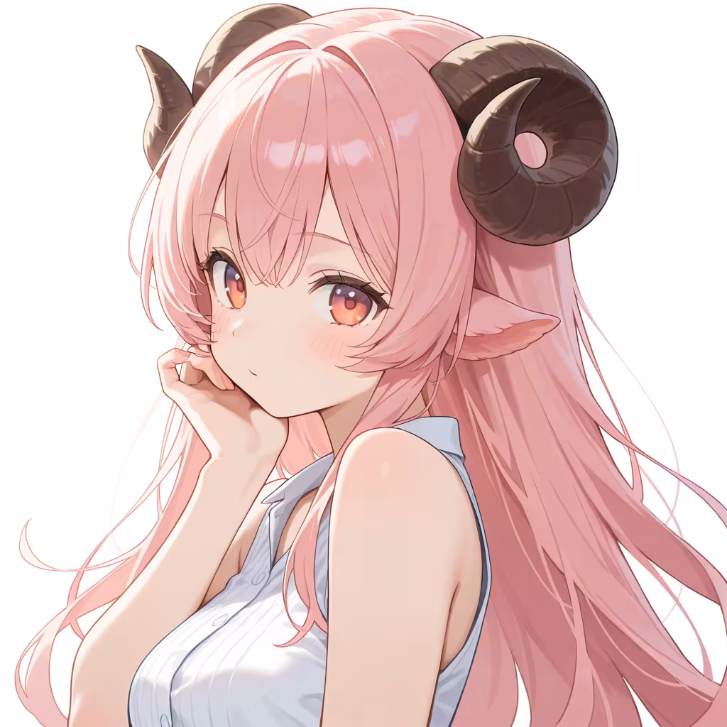 巻いた角の作例