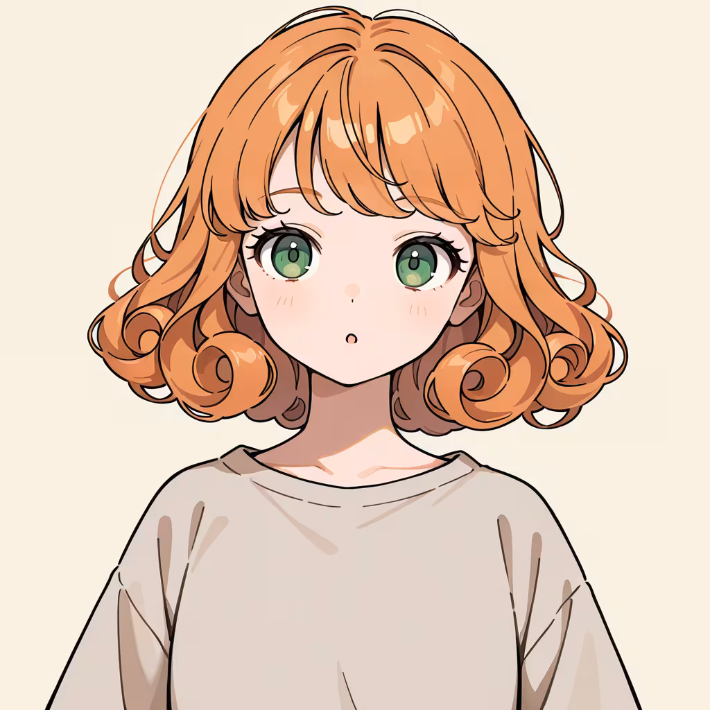 巻き毛の作例