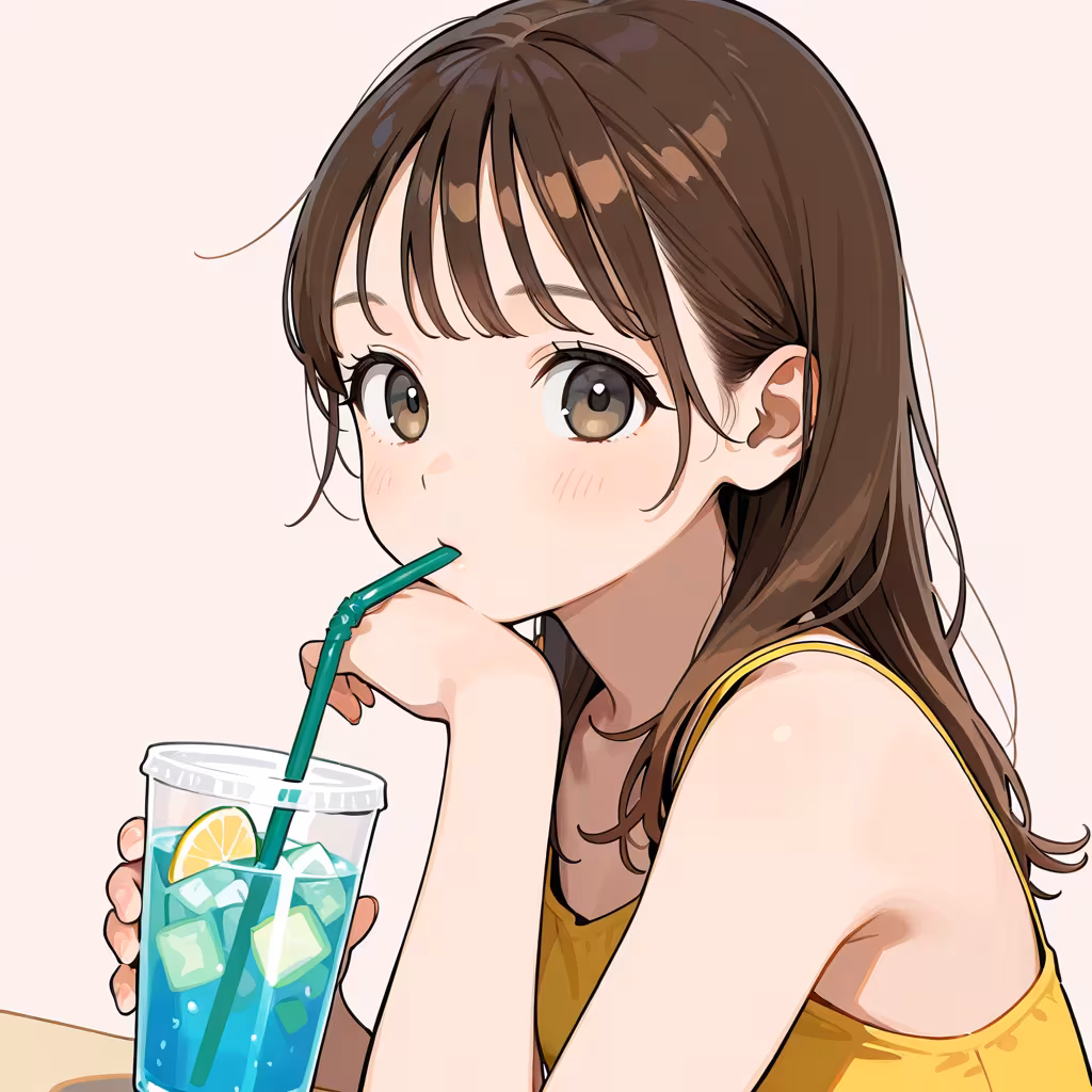 ストローの作例