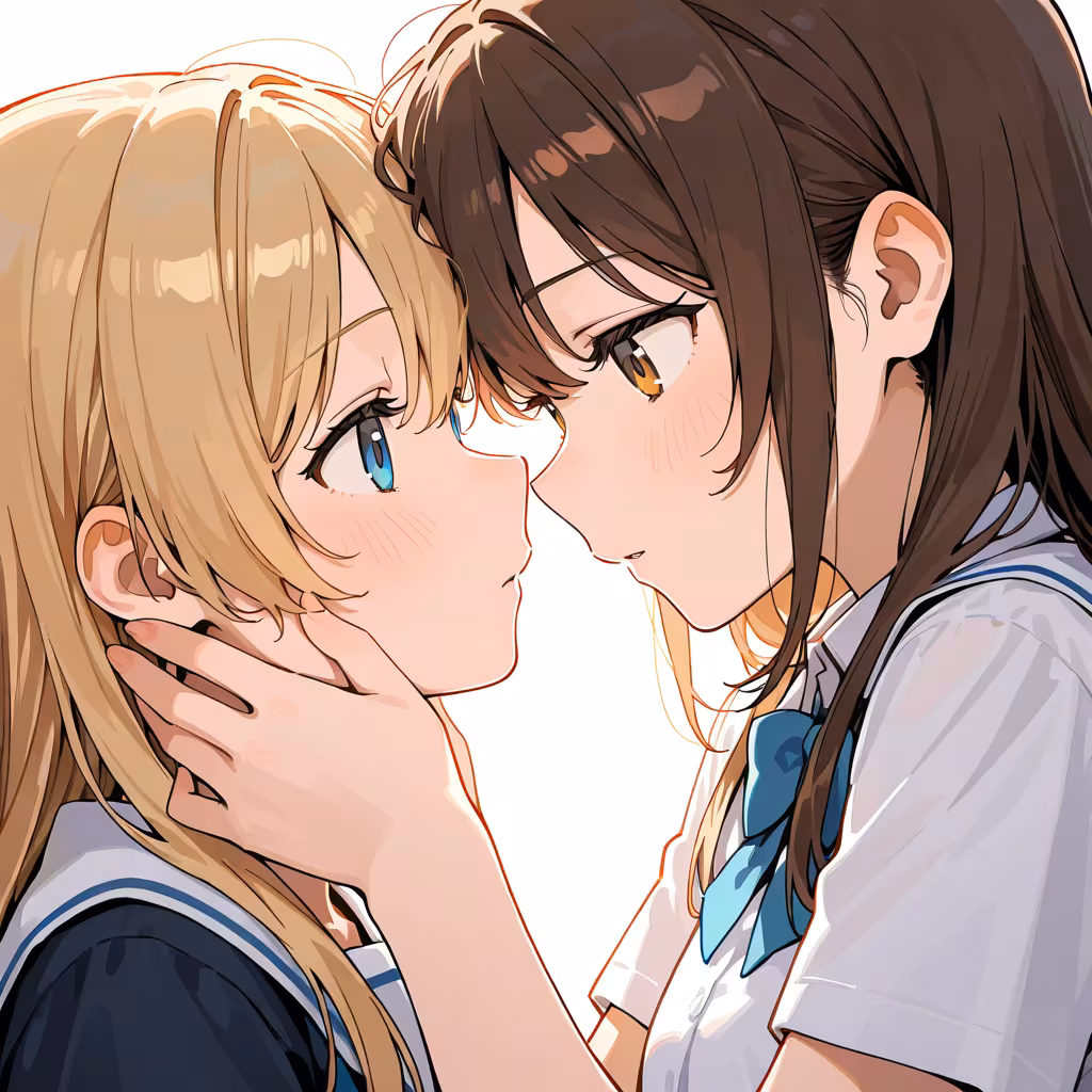 面と向かっての作例
