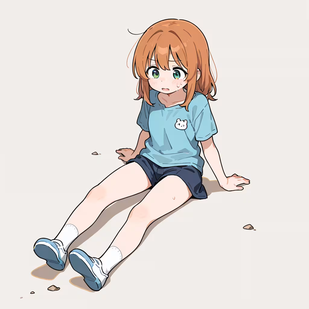 転倒の作例