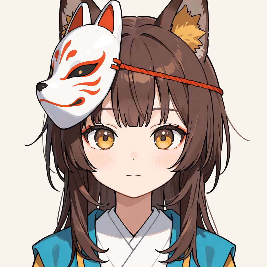 狐面の作例