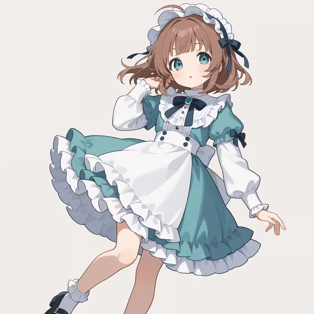 フリルスカートの作例