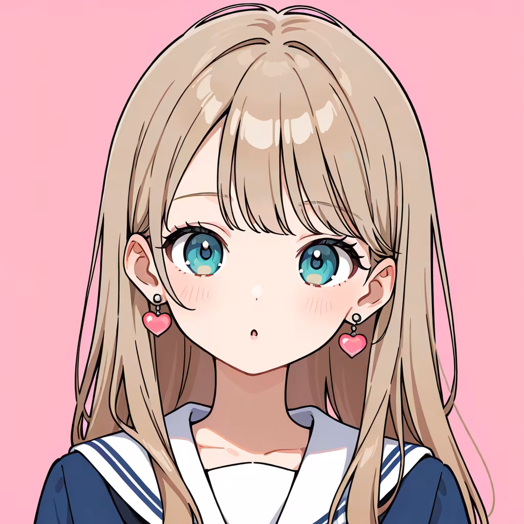 ハートピアスの作例