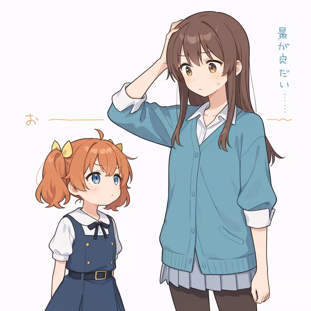 身長差の作例