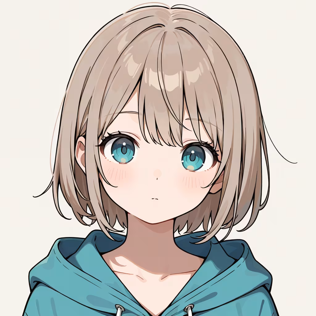 下ろしたフードの作例
