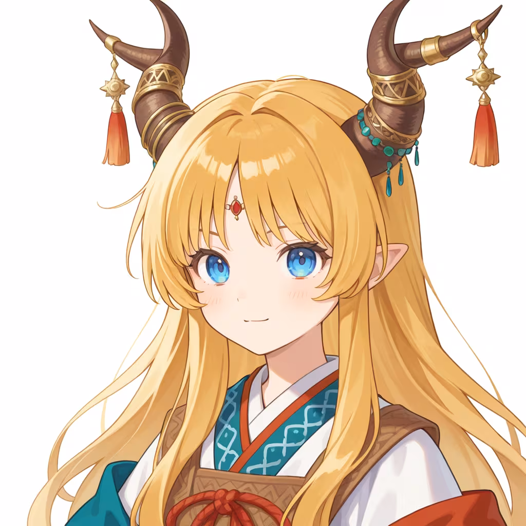 角の飾りの作例