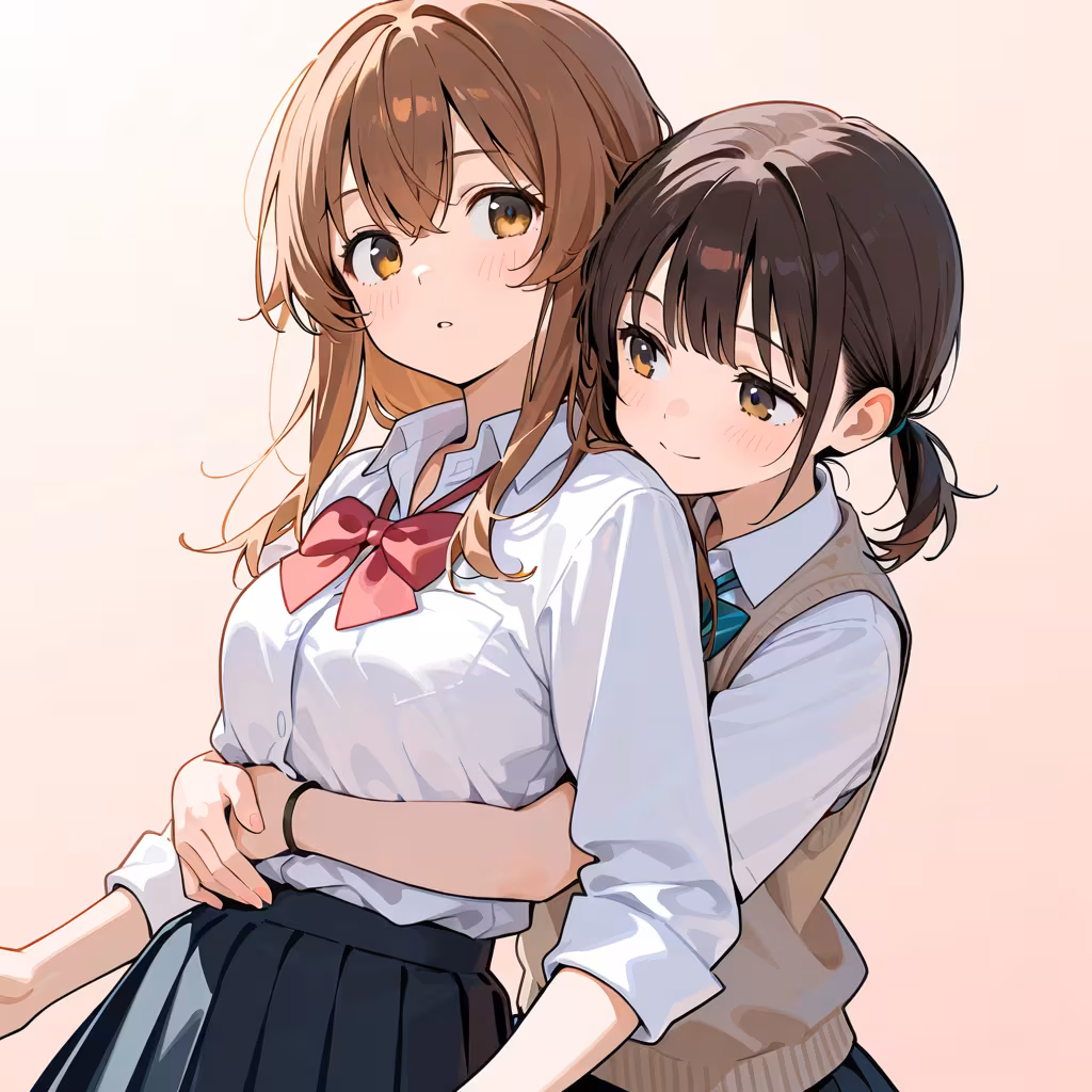 バックハグの作例