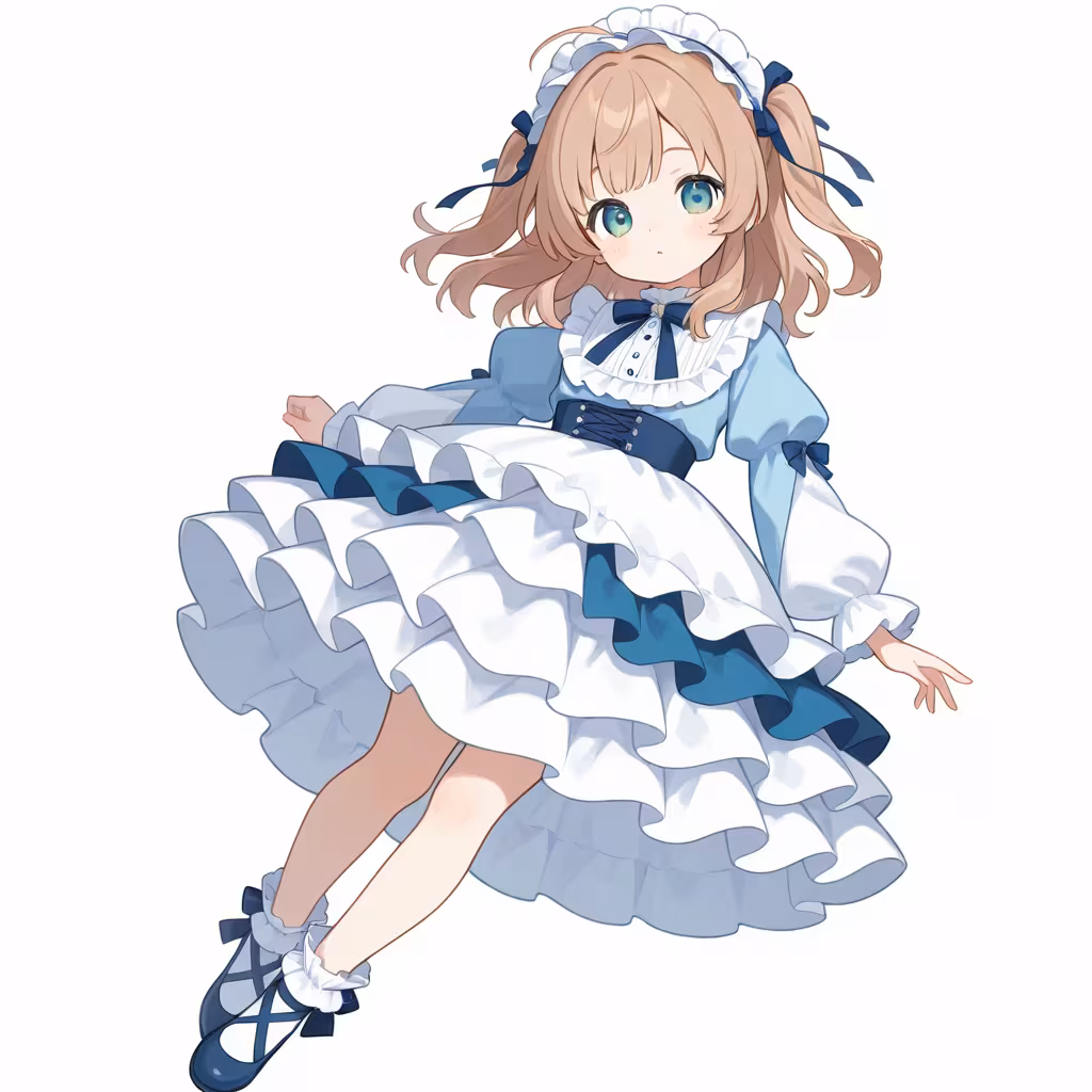 レイヤードスカートの作例